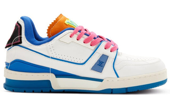 LOUIS VUITTON TRAINERS 'WHITE PINK BLUE FOR SAINT-TROPEZ' 1A9DCE