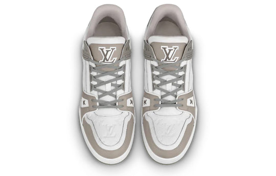 LOUIS VUITTON TRAINER SNEAKERS 'GREY WHITE' 1A8KB8